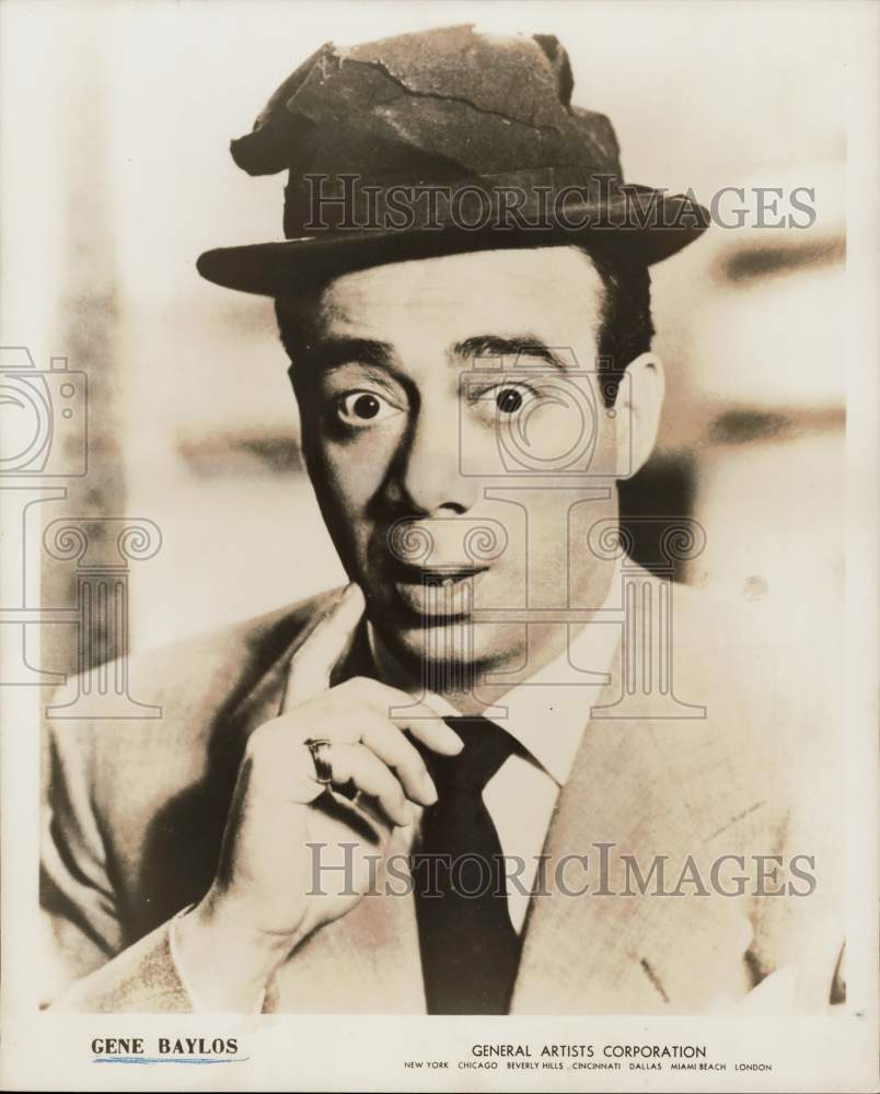 1959 Press Photo Comedian Gene Baylos - hpp12070- Historic Images