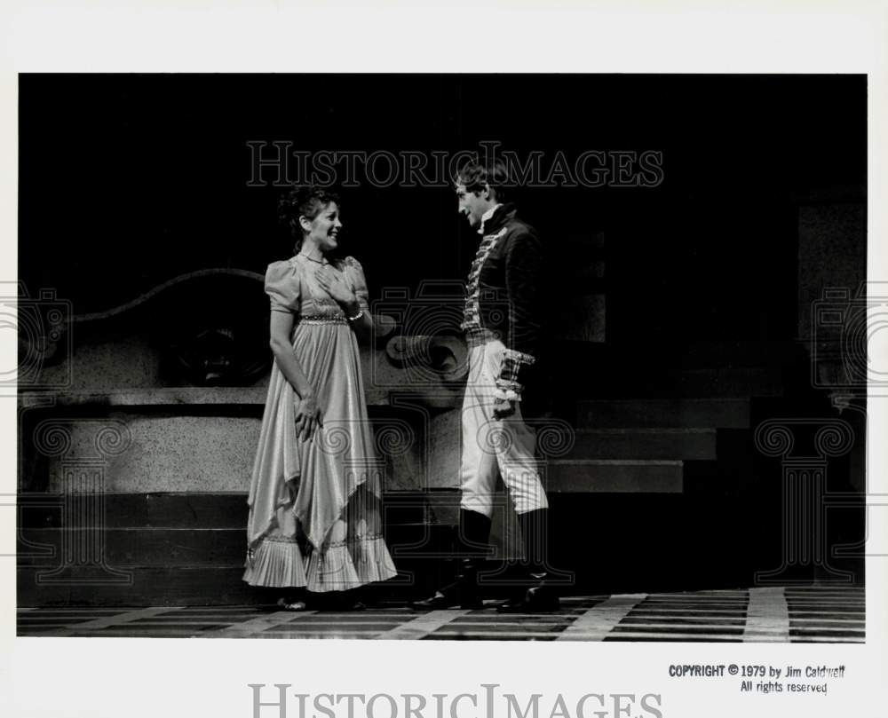 1979 Press Photo &quot;Much Ado About Nothing&quot; Scene, Houston Shakespeare Festival- Historic Images