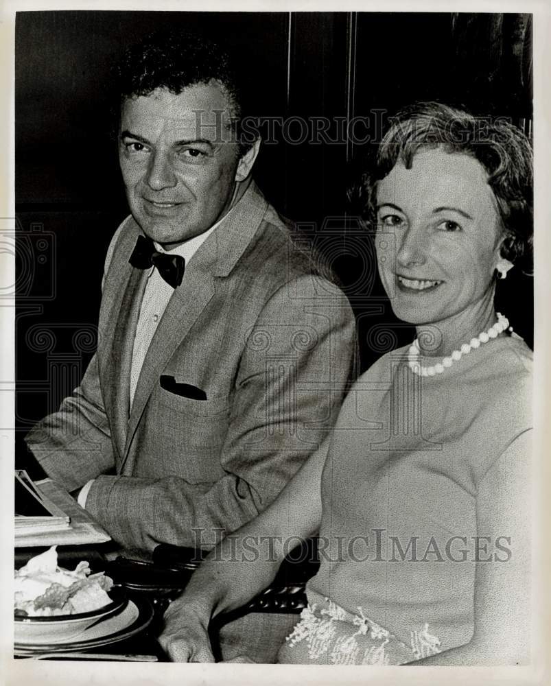 1966 Press Photo Cornel Wilde, actor, and date attend dinner. - hpp13306- Historic Images