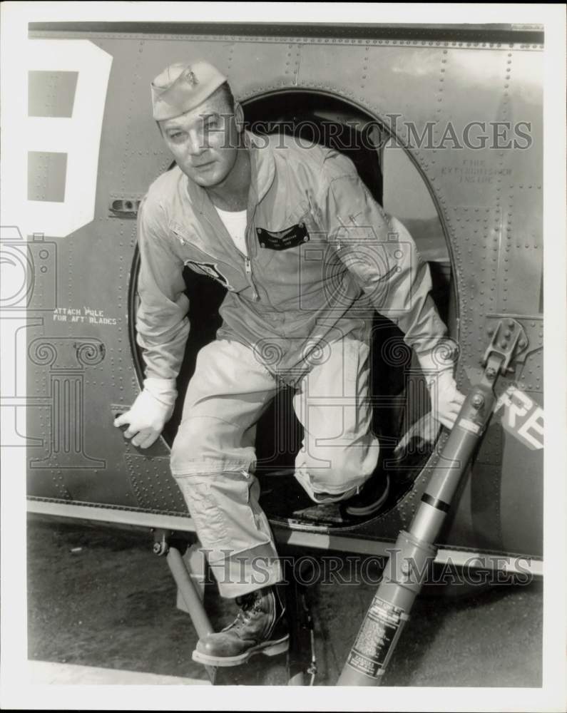 1961 Press Photo Morgan Jones in a scene on &quot;The Blue Angels.&quot; - hpp14657- Historic Images