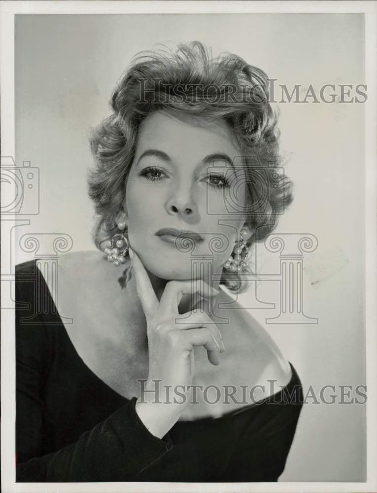 1959 Press Photo Actress Eloise Hardt, Star of &#39;&#39;The Dennis O&#39;Keefe Show&quot;- Historic Images