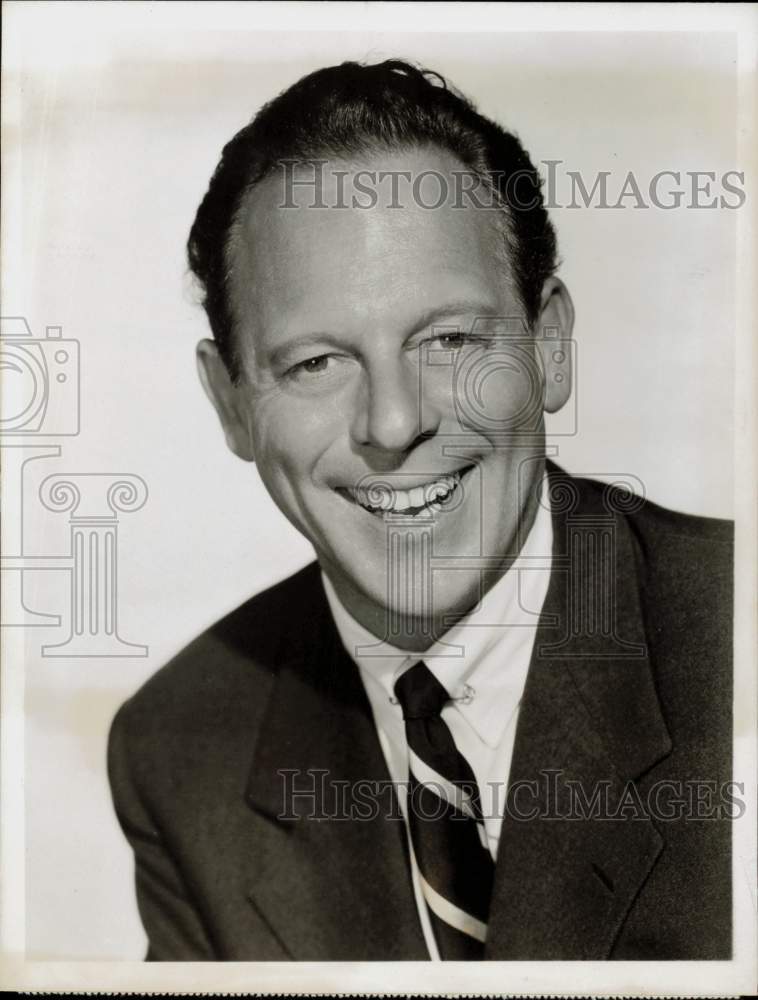 1956 Press Photo TV Host Bill Goodwin of &quot;The Bill Goodwin Show&quot; - hpp18328- Historic Images