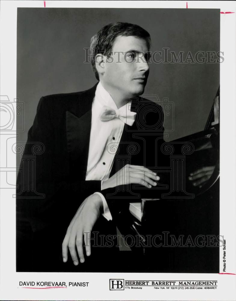 1990 Press Photo David Korevaar, Pianist - hpp18465- Historic Images