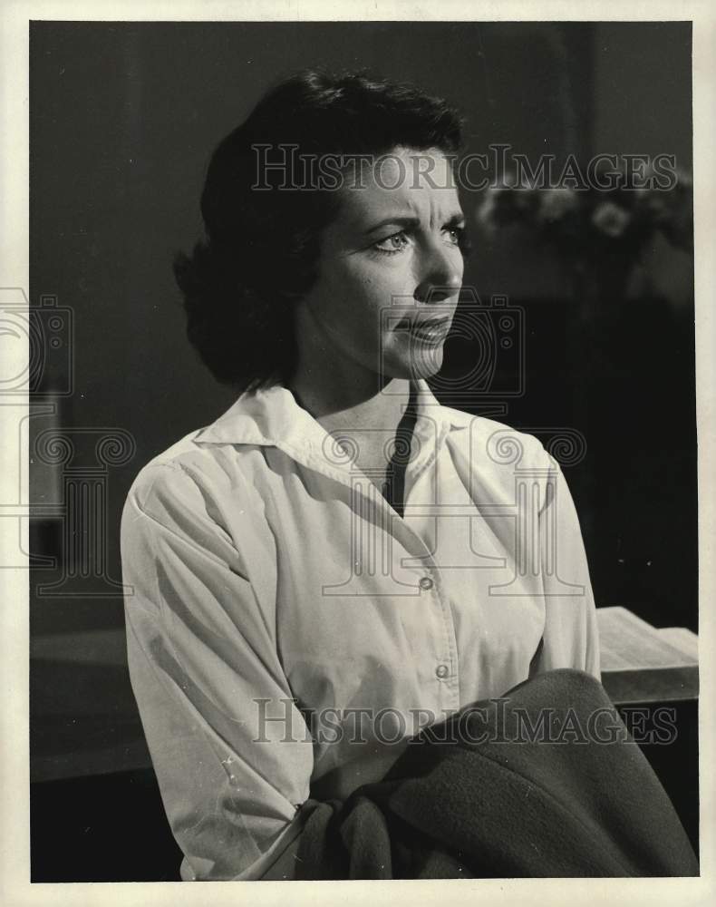 1958 Press Photo Peggy Webber, American stage, film and television actress.- Historic Images