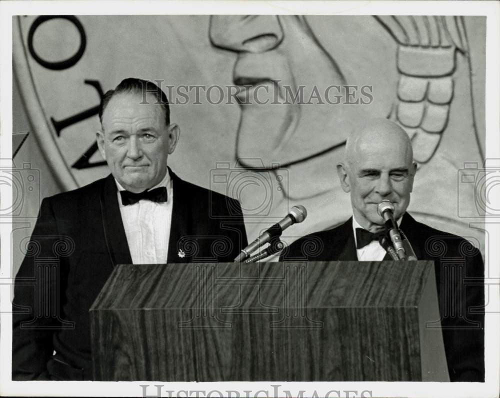 1969 Press Photo Actor William Gargan &amp; James H. Doolittle at Criss Awards- Historic Images