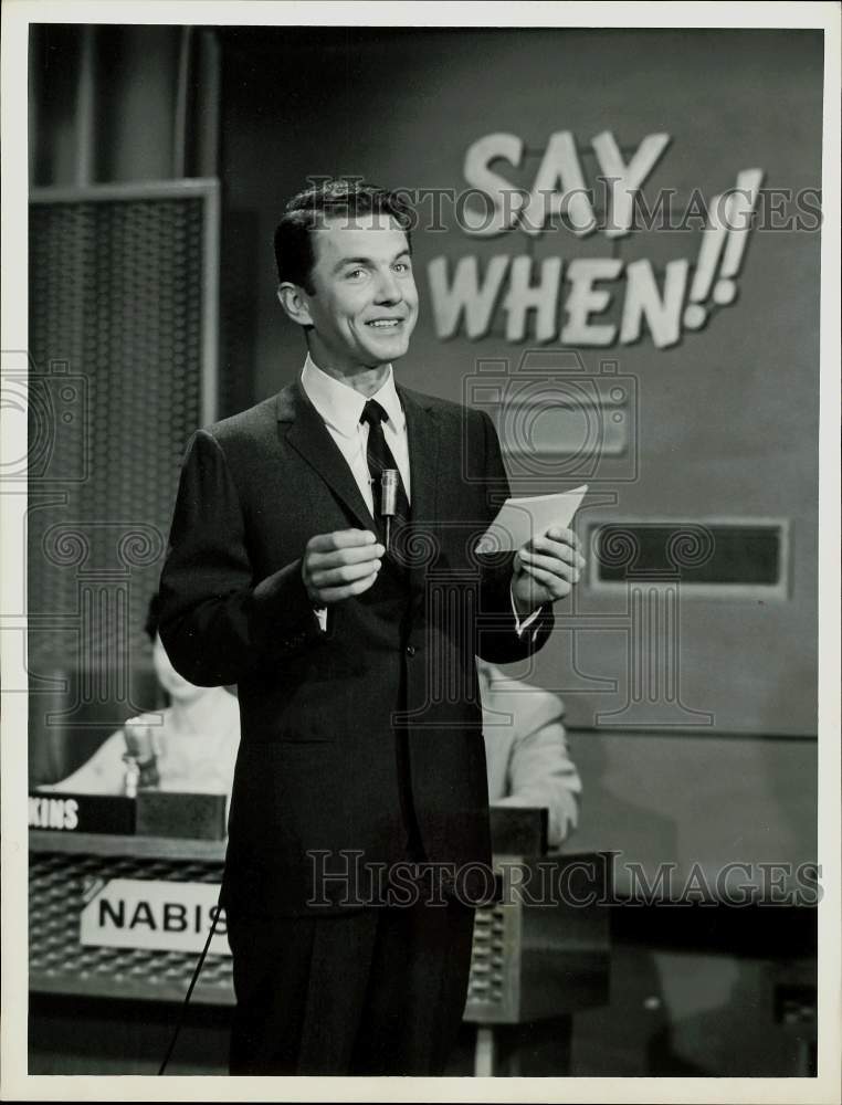 1962 Press Photo Art James, Emcee of &quot;Say When&quot; on NBC-TV - hpp23047- Historic Images