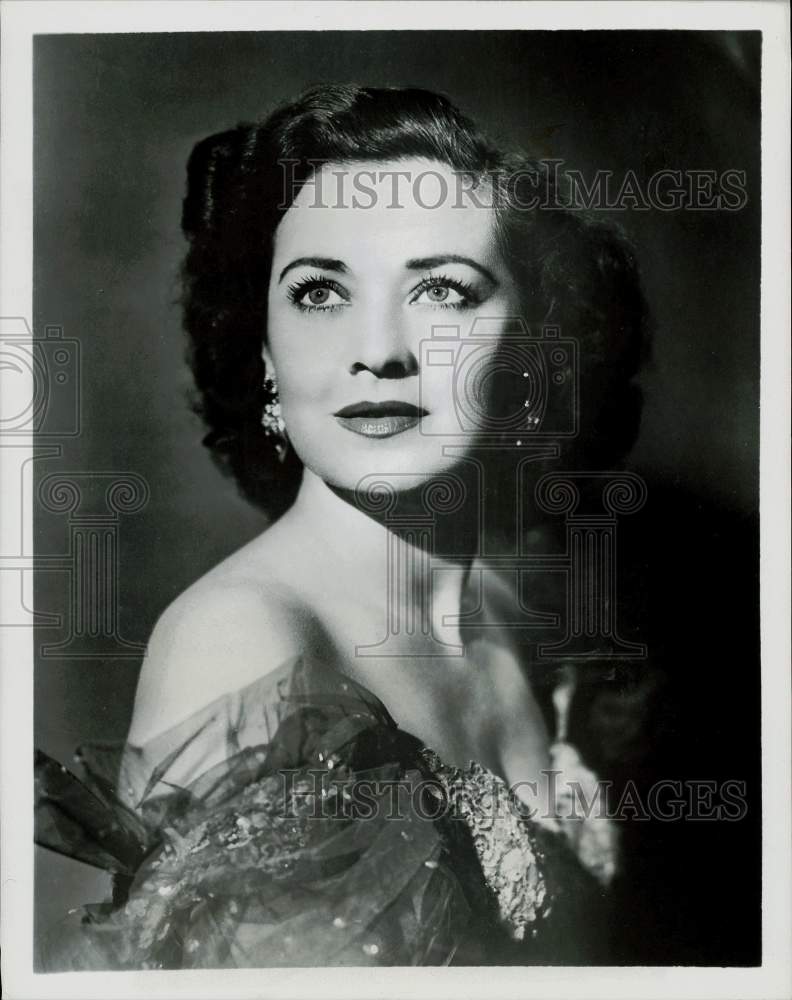 1952 Press Photo Singer Jane Froman on &quot;U.S.A. Canteen&quot; - hpp24840- Historic Images