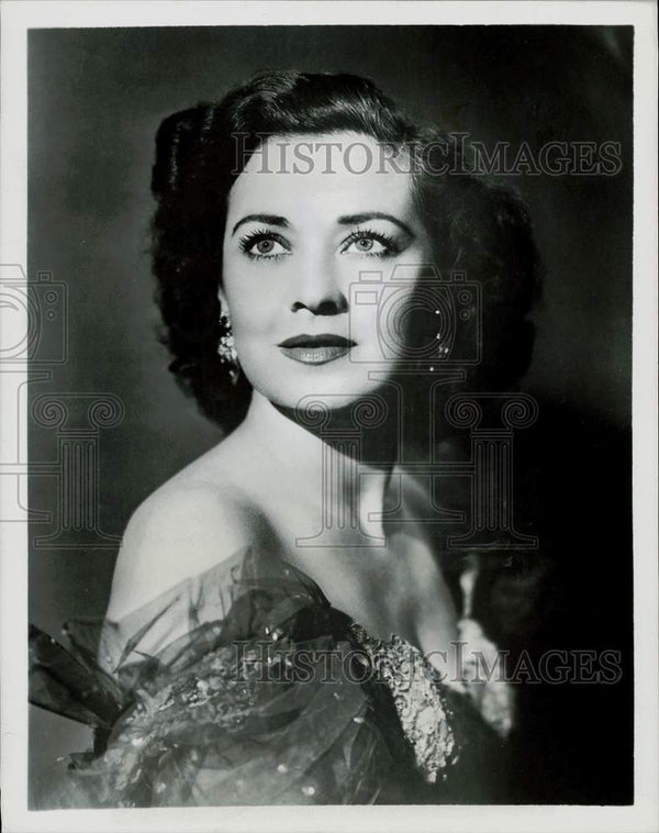 1952 Press Photo Singer Jane Froman on 