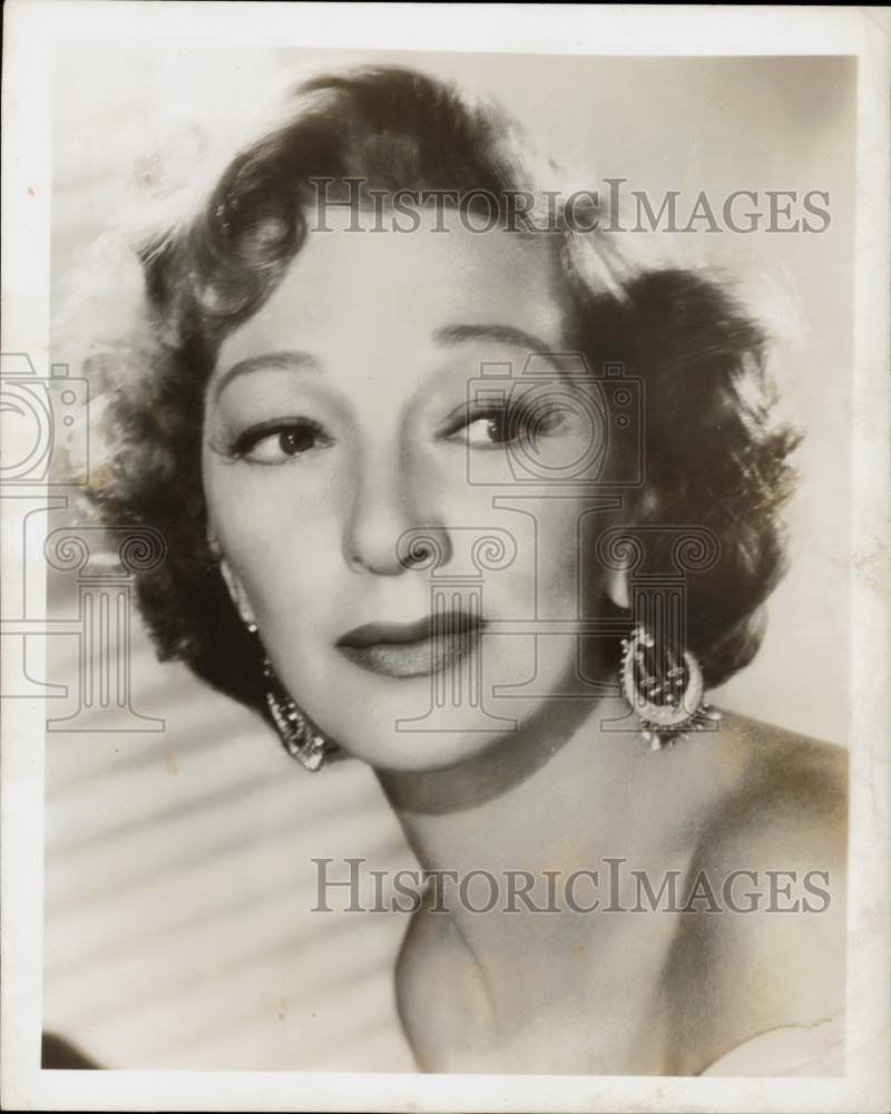 1950 Press Photo Gertrude Lawrence heard on &quot;Theatre Guild on the Air&quot;- Historic Images