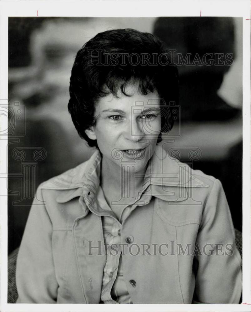 1976 Press Photo Author Thelma Zirkelbach in Houston - hpp26756- Historic Images