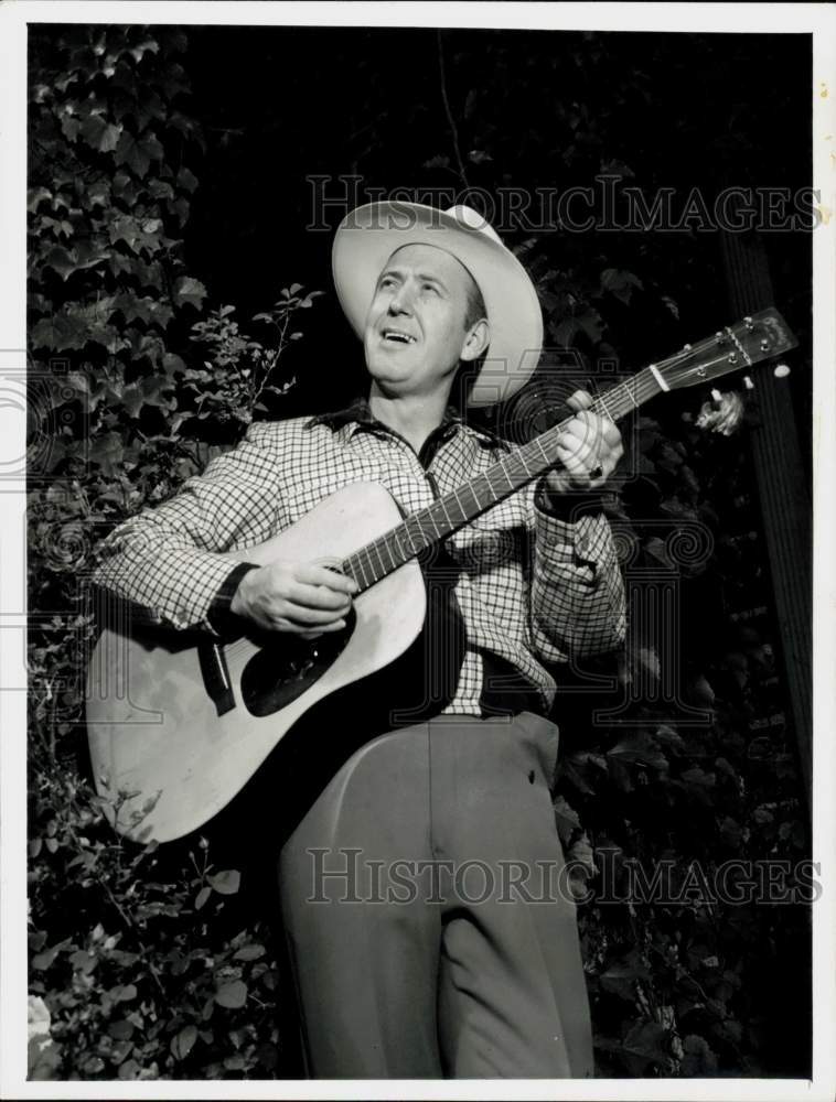 1957 Press Photo Singer Red Foley, Clyde &quot;Red&quot; Foley - hpp27205- Historic Images