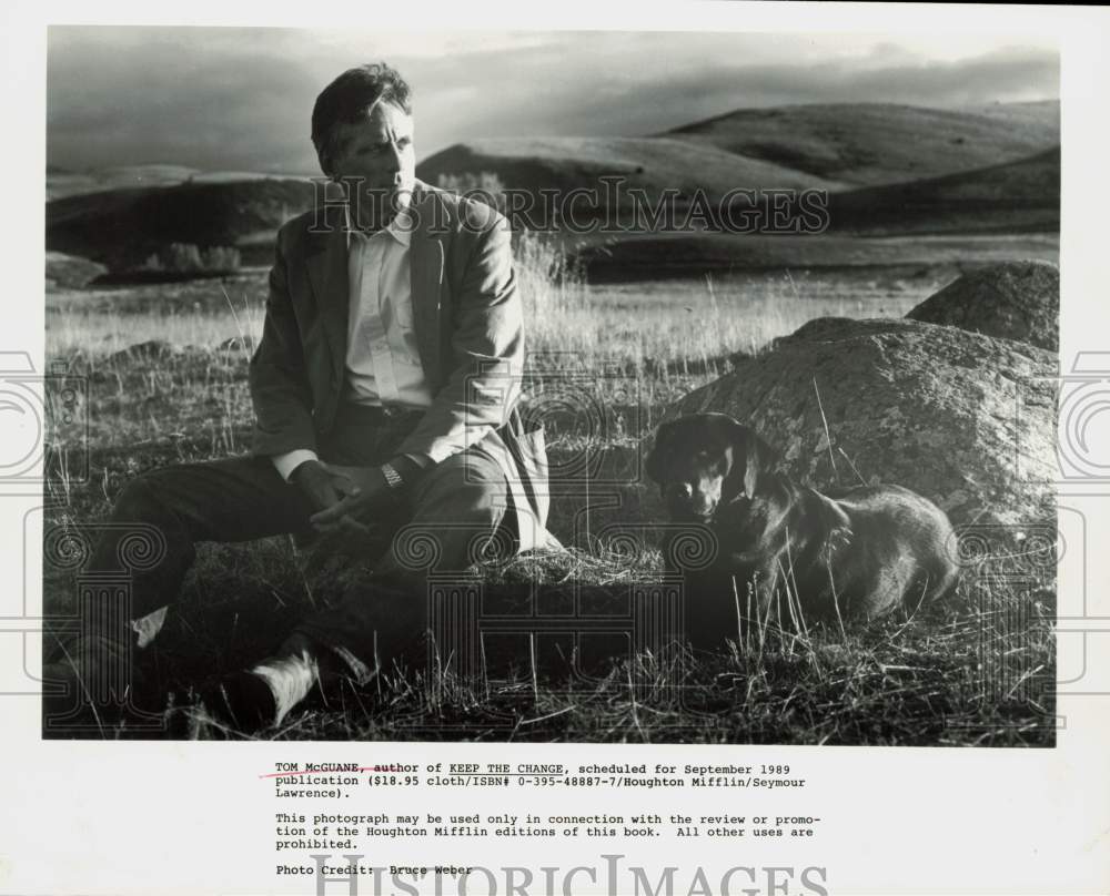 1989 Press Photo Tom McGuane, Author - hpp27378- Historic Images