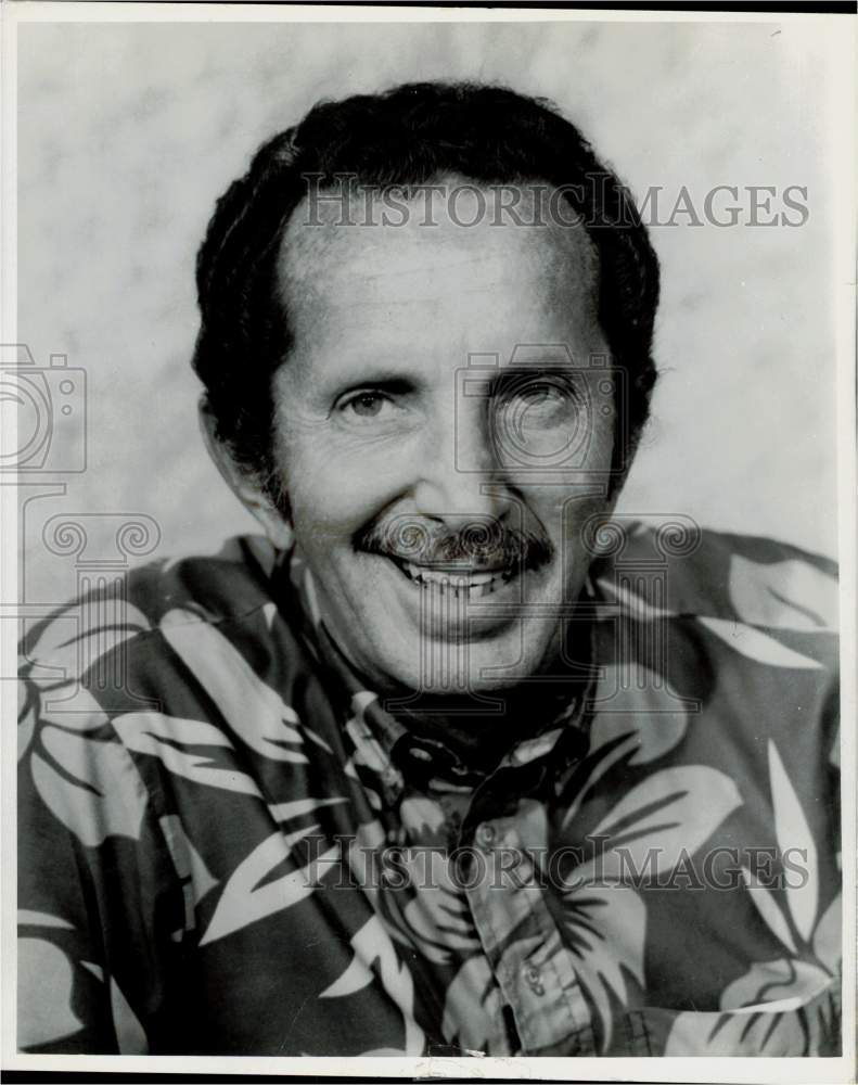 1970 Press Photo Hal Lewis aka Aku, Hawaii&#39;s KGMB Disc Jockey - hpp27613- Historic Images