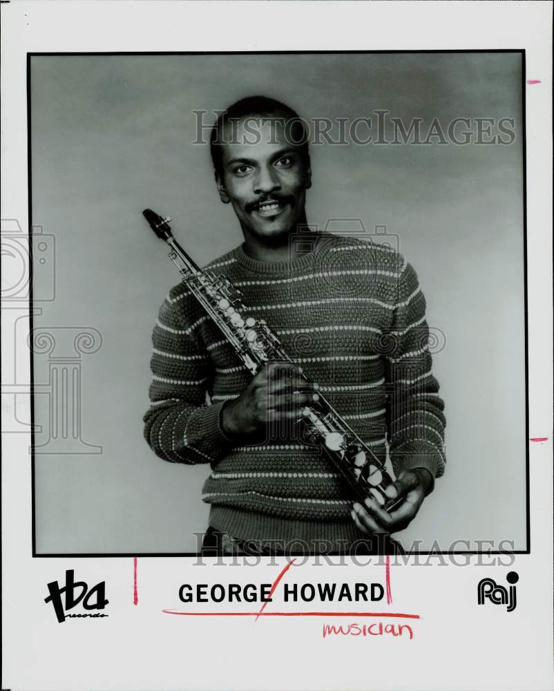 1985 Press Photo Musician George Howard - hpp28521- Historic Images