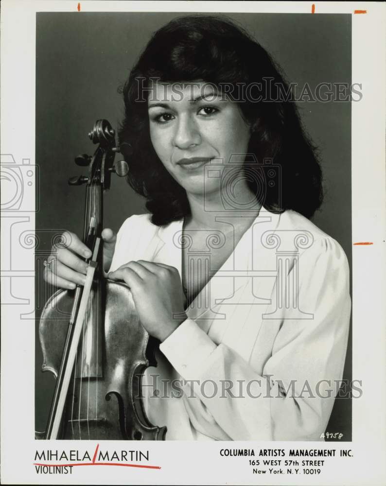 1985 Press Photo Violinist Mihaela Martin - hpp28819- Historic Images