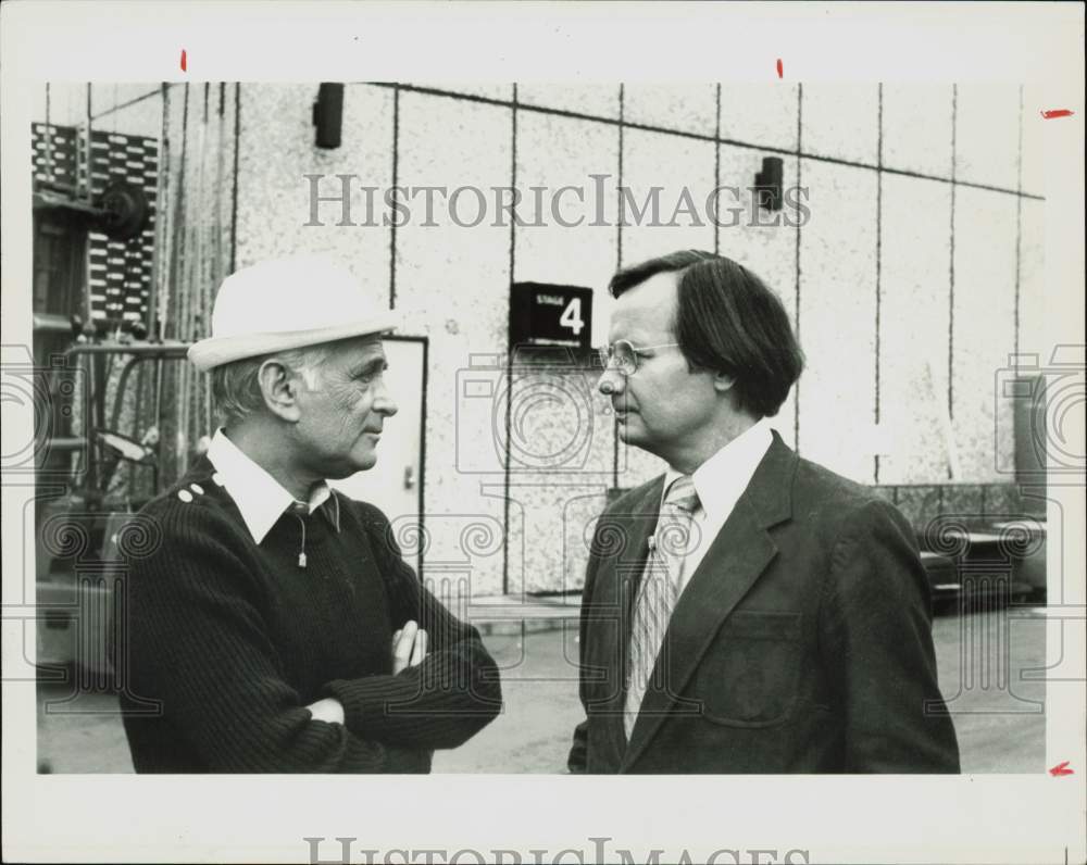 1982 Press Photo TV Producer Norman Lear on &quot;Creativity With Bill Moyers&quot;- Historic Images