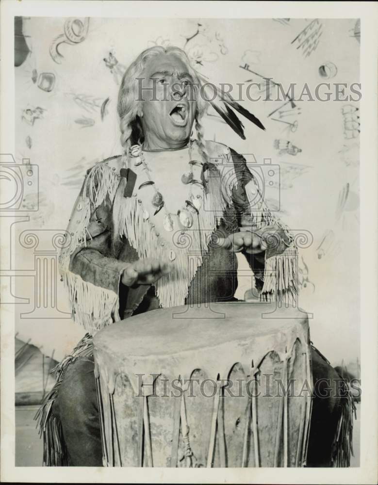 1959 Press Photo J. Carrol Naish in &quot;Shirley Temple&#39;s Story Book&quot; --&quot;Hiawatha&quot;- Historic Images