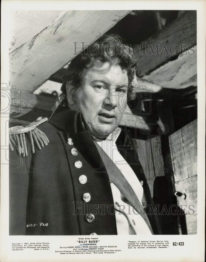 1962 Press Photo Actor Peter Ustinov in &quot;Billy Budd&quot; - hpp30943- Historic Images