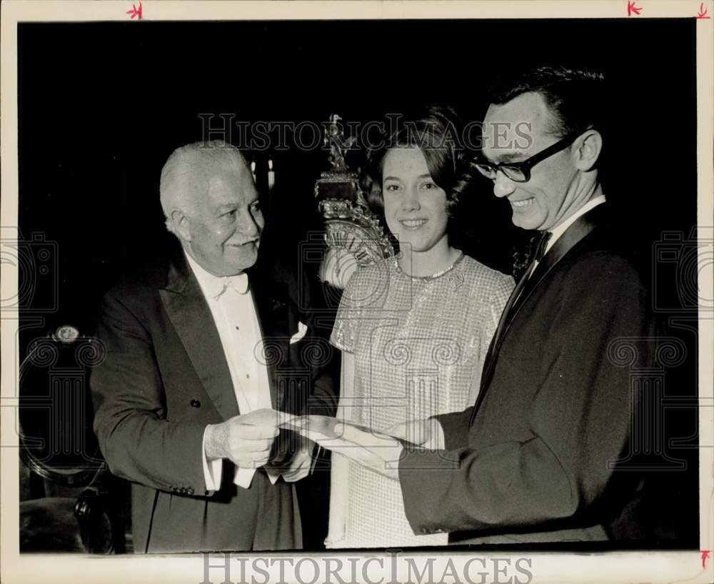 1967 Press Photo Arthur Fiedler, Lucille Anderson, Richard Streeter at Event- Historic Images