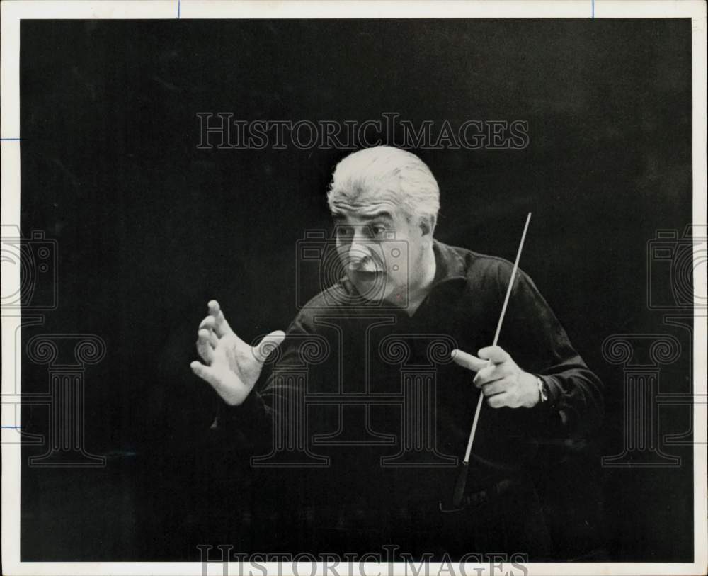 1962 Press Photo Arthur Fiedler, Conductor of the Boston Pops Orchestra- Historic Images