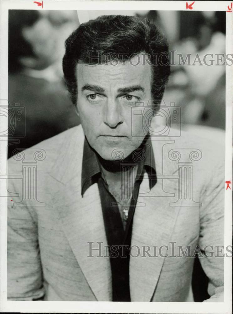 1980 Press Photo Actor Mike Connors in &quot;Casino&quot; - hpp32451- Historic Images