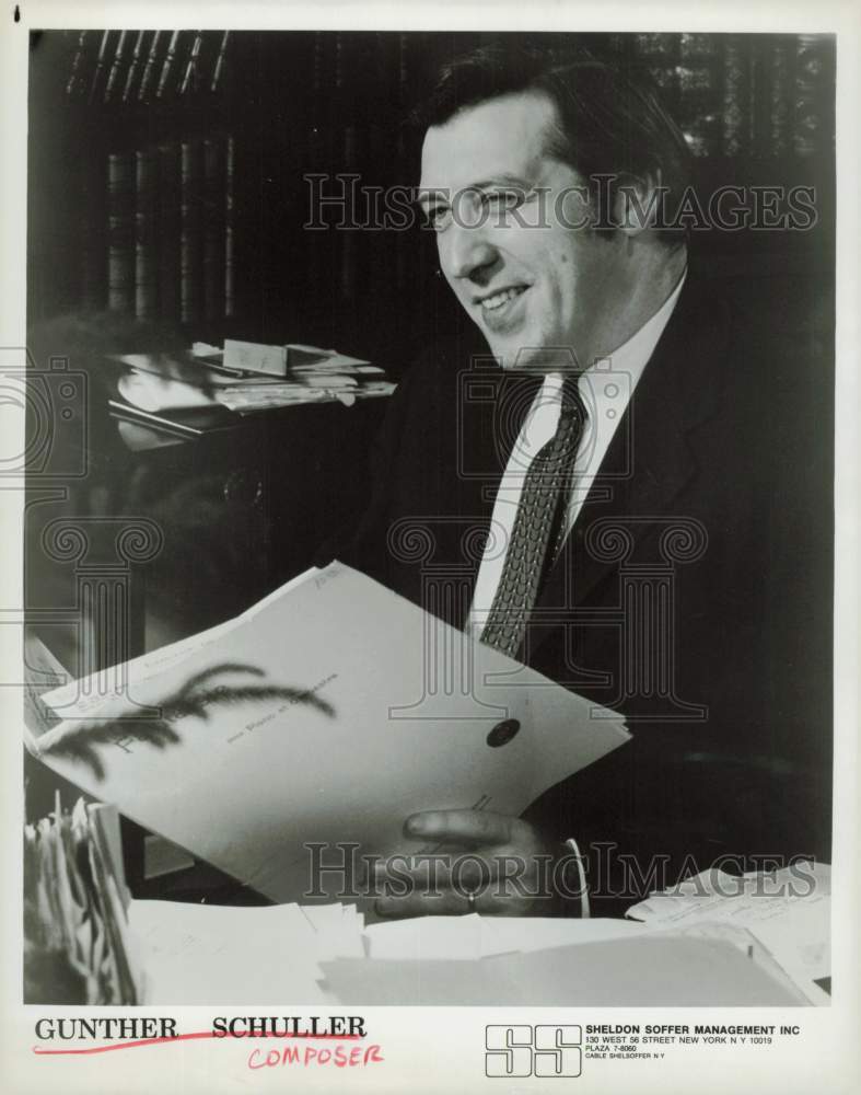 1982 Press Photo Composer Gunther Schuller - hpp33441- Historic Images