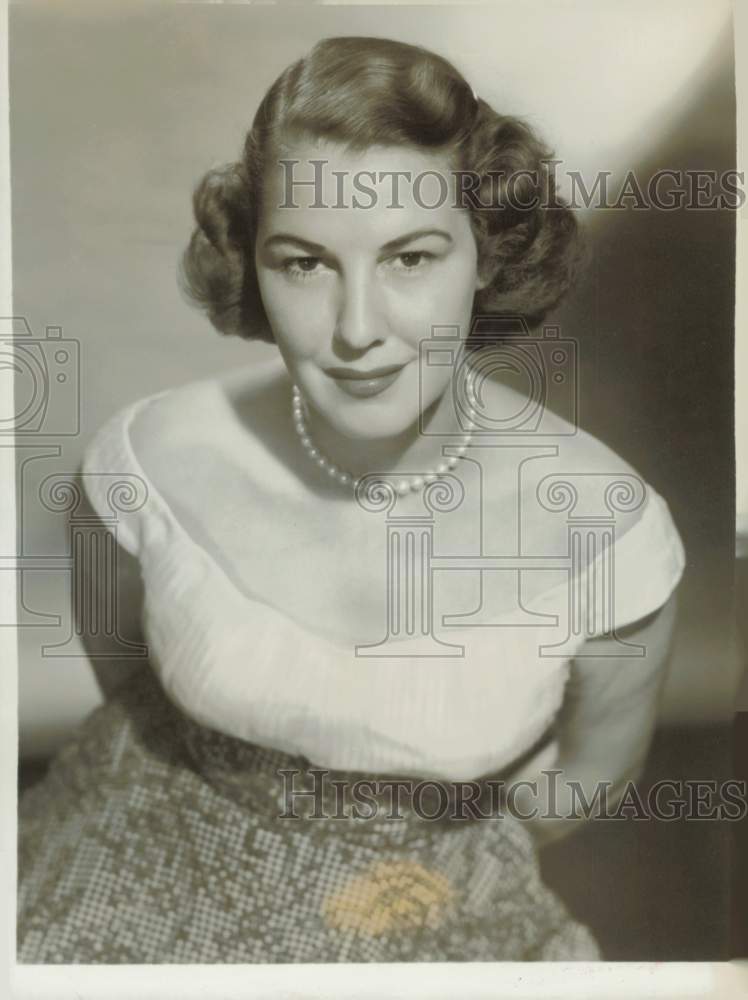 1956 Press Photo Martha Rountree, Star of &quot;Meet The Press&quot; - hpp33689- Historic Images