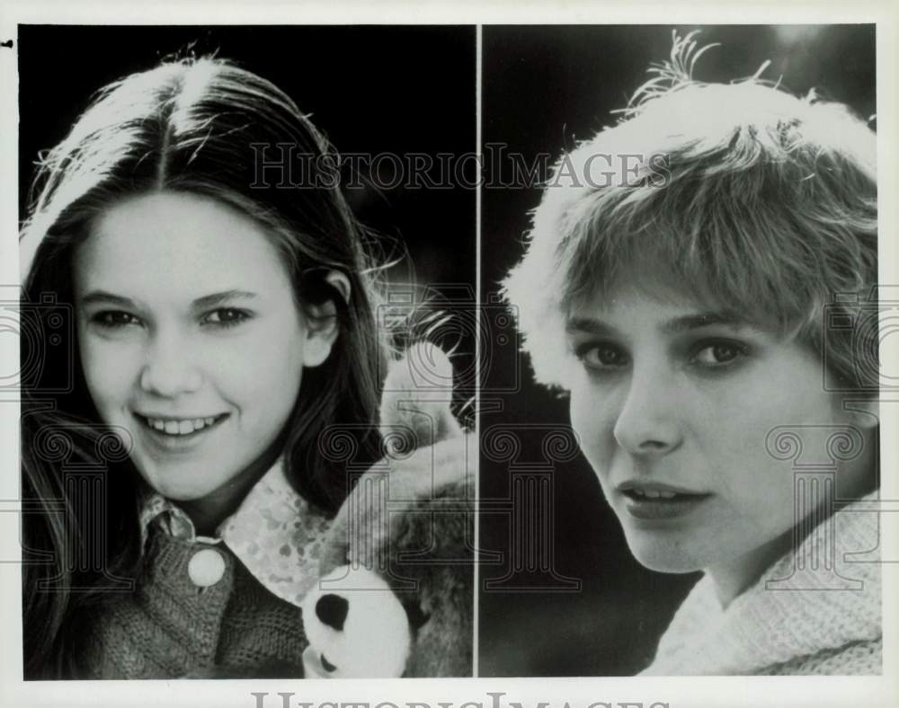 1982 Press Photo Actors Diane Lane, Deborah Raffin in &quot;Touched by Love&quot;- Historic Images