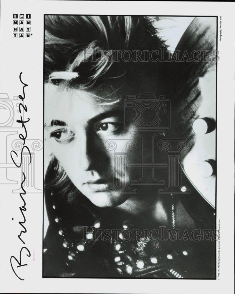 1988 Press Photo Singer Brian Setzer - hpp35425- Historic Images