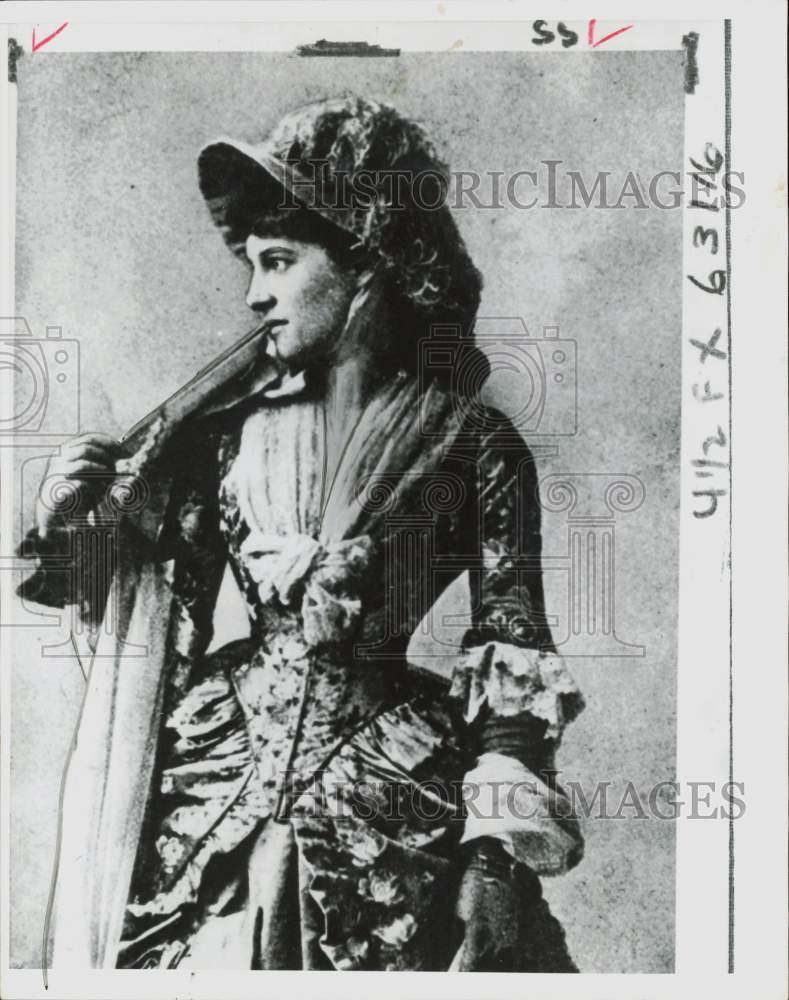 1958 Press Photo Lillie Langtry, British socialite, stage actress and producer.- Historic Images