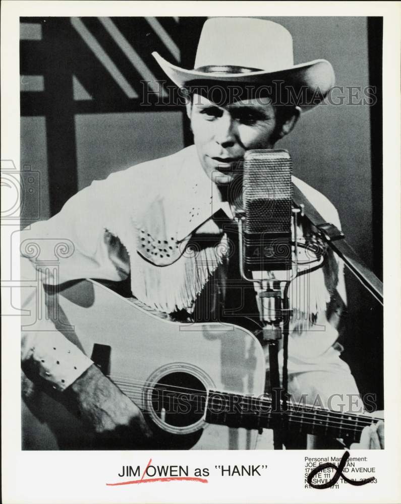 Press Photo Jim Owen as &quot;Hank&quot; - hpp37761- Historic Images