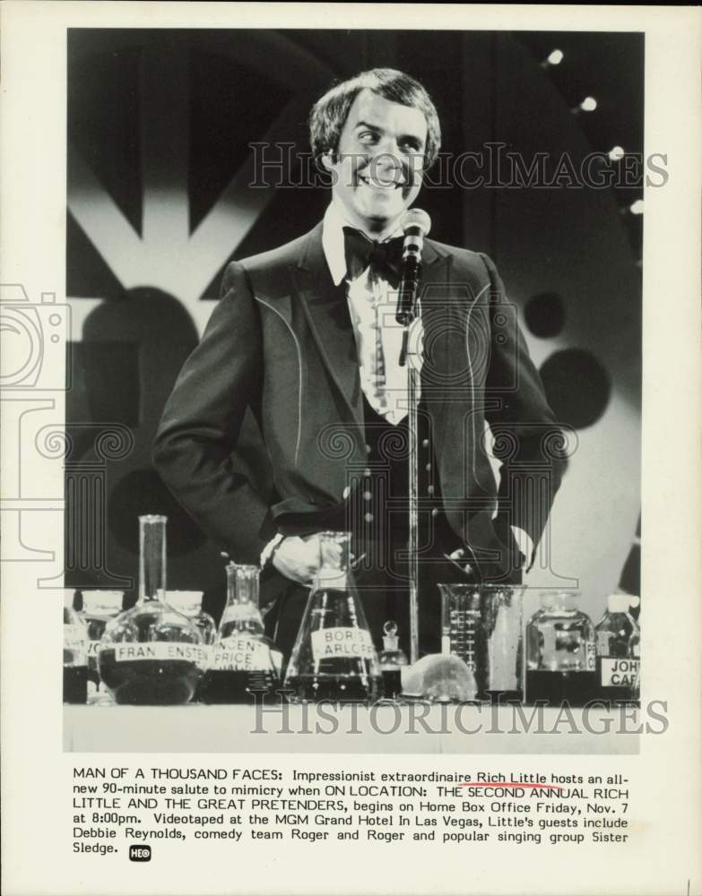 Press Photo Comedian Rich Little in HBO Special - hpp38054- Historic Images