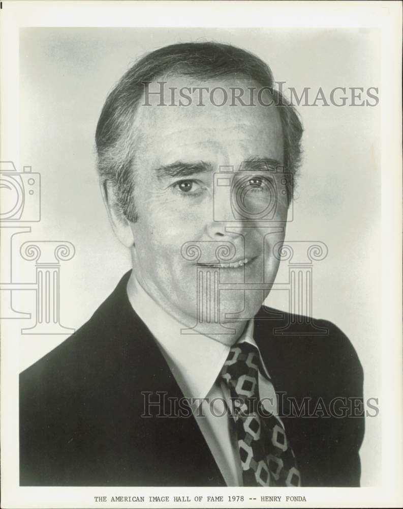 1978 Press Photo Actor Henry Fonda - hpp38124- Historic Images