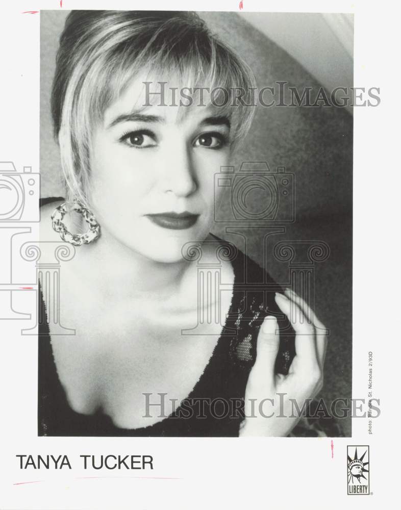 1993 Press Photo Singer Tanya Tucker - hpp40309- Historic Images