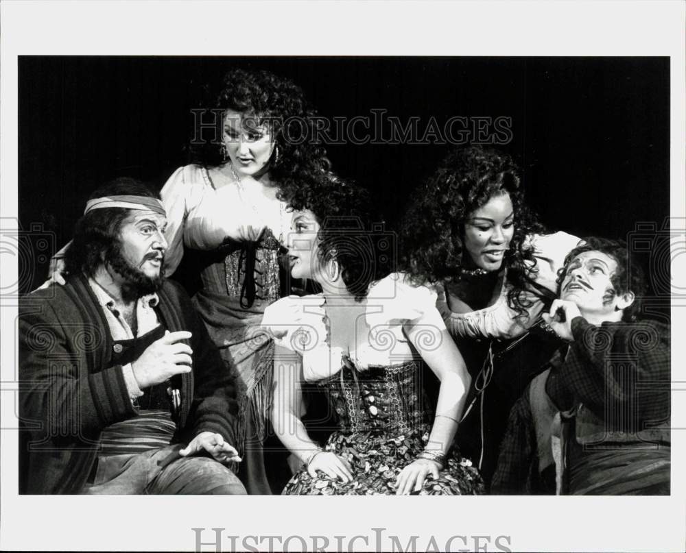 1988 Press Photo Scene from &quot;Carmen&quot; Play at Wortham Theater - hpp40513- Historic Images