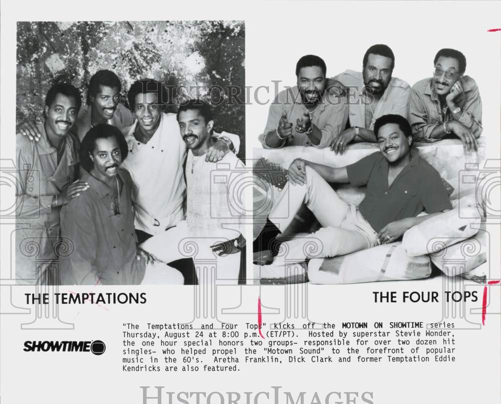 Press Photo The Temptations and The Four Tops - hpp40618- Historic Images