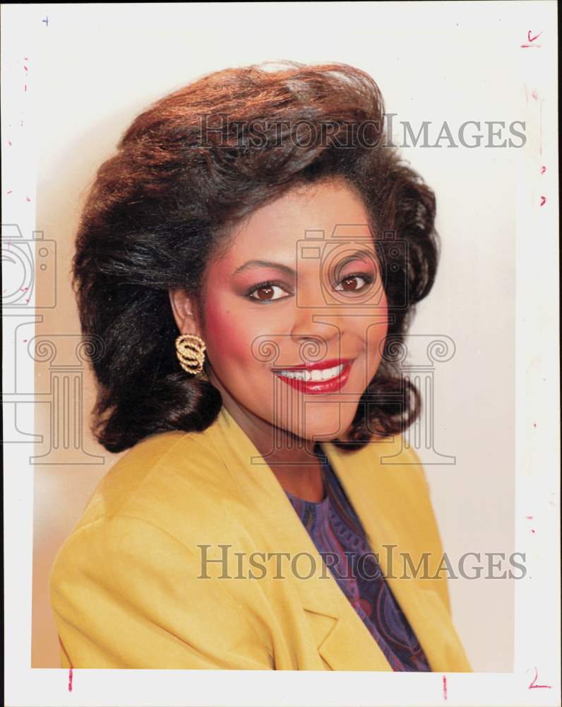 1990 Press Photo Marlene McClinton, KHOU TV, Channel 11 - hpp40804- Historic Images