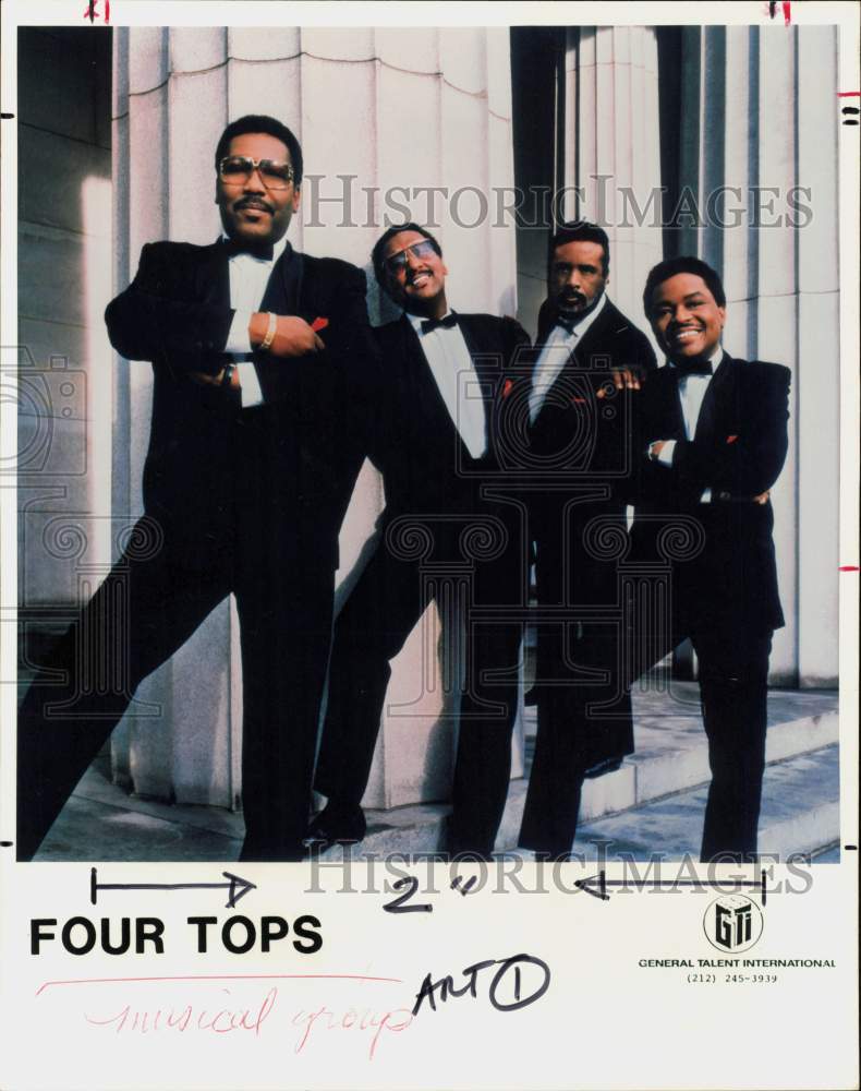 1989 Press Photo Four Tops, Music Group - hpp40920- Historic Images