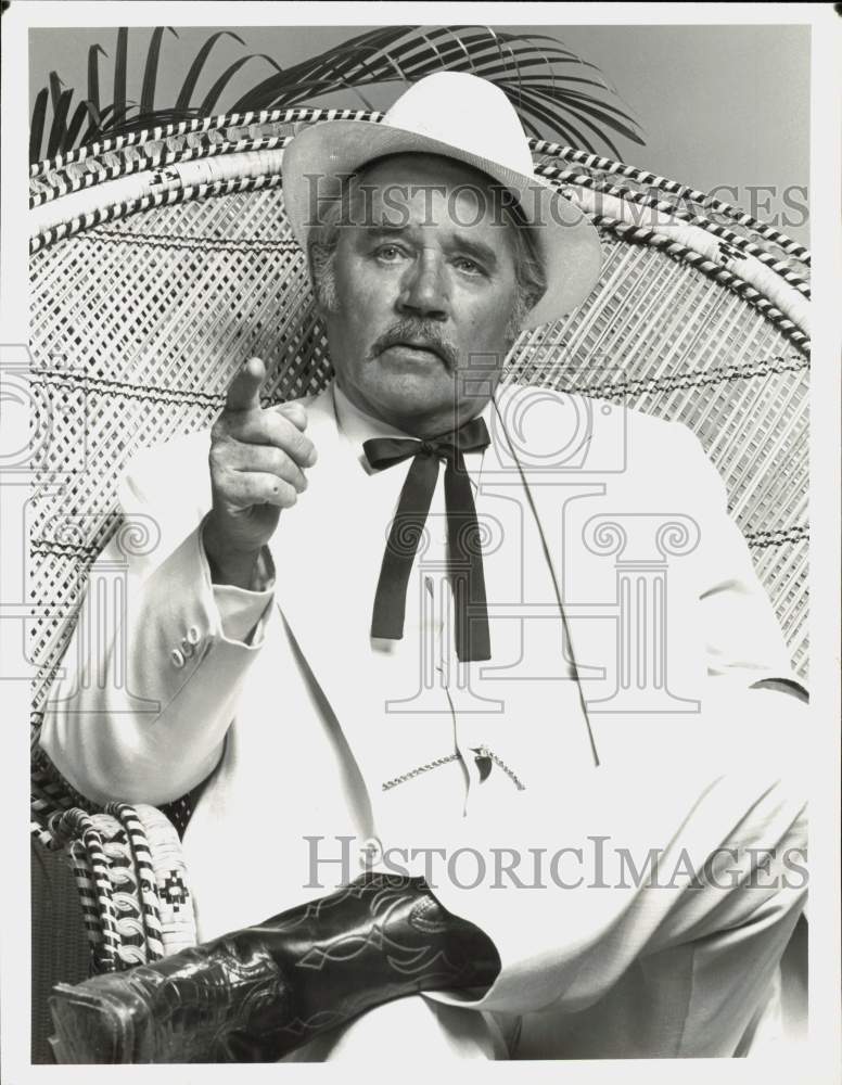 1980 Press Photo Actor Howard Duff on &quot;Flamingo Road&quot; - hpp41693- Historic Images