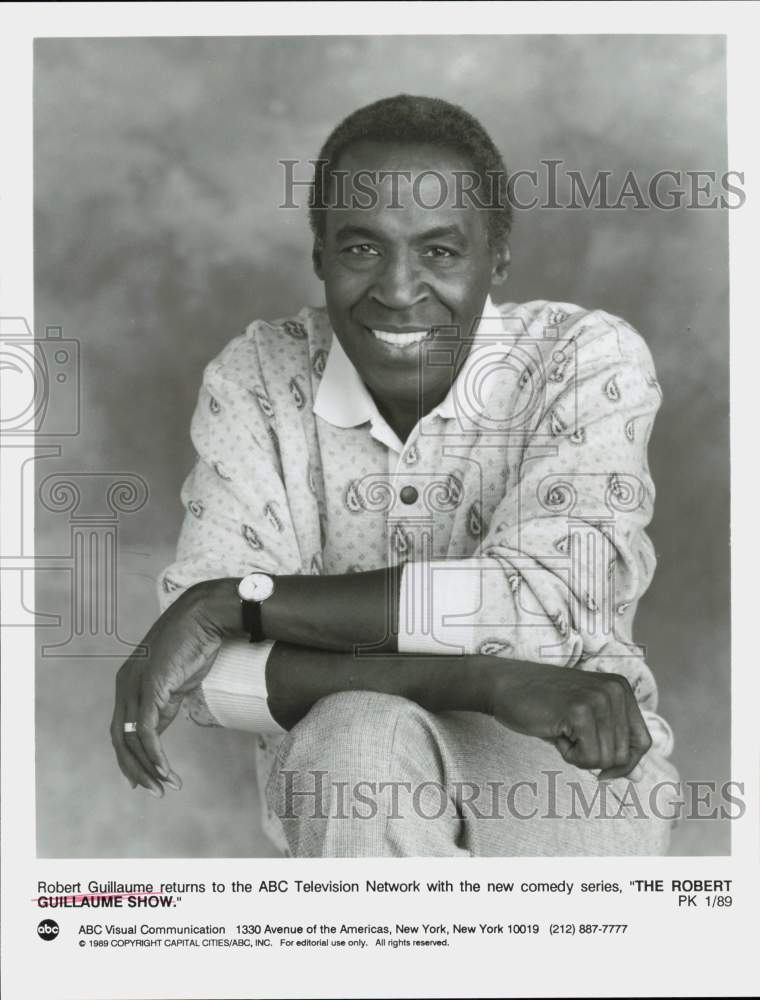 1989 Press Photo Actor Robert Guillaume - hpp41735- Historic Images