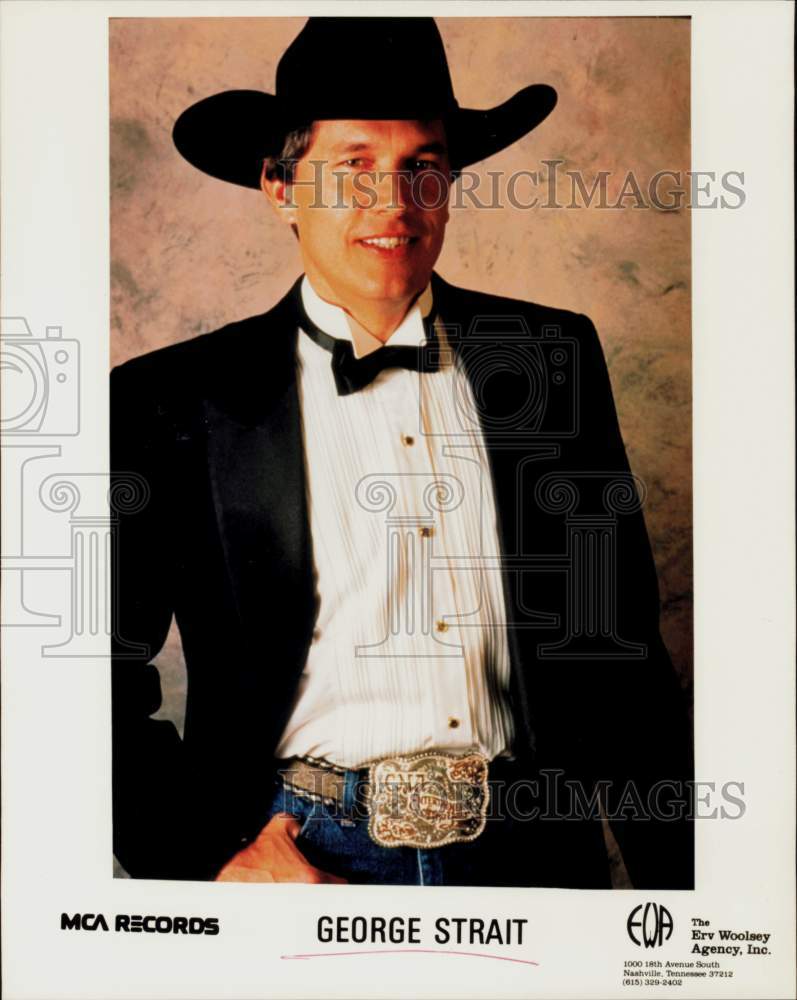 Press Photo Country Singer George Strait - hpp41827- Historic Images