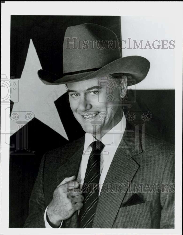 1985 Press Photo Actor Larry Hagman - hpp41925- Historic Images