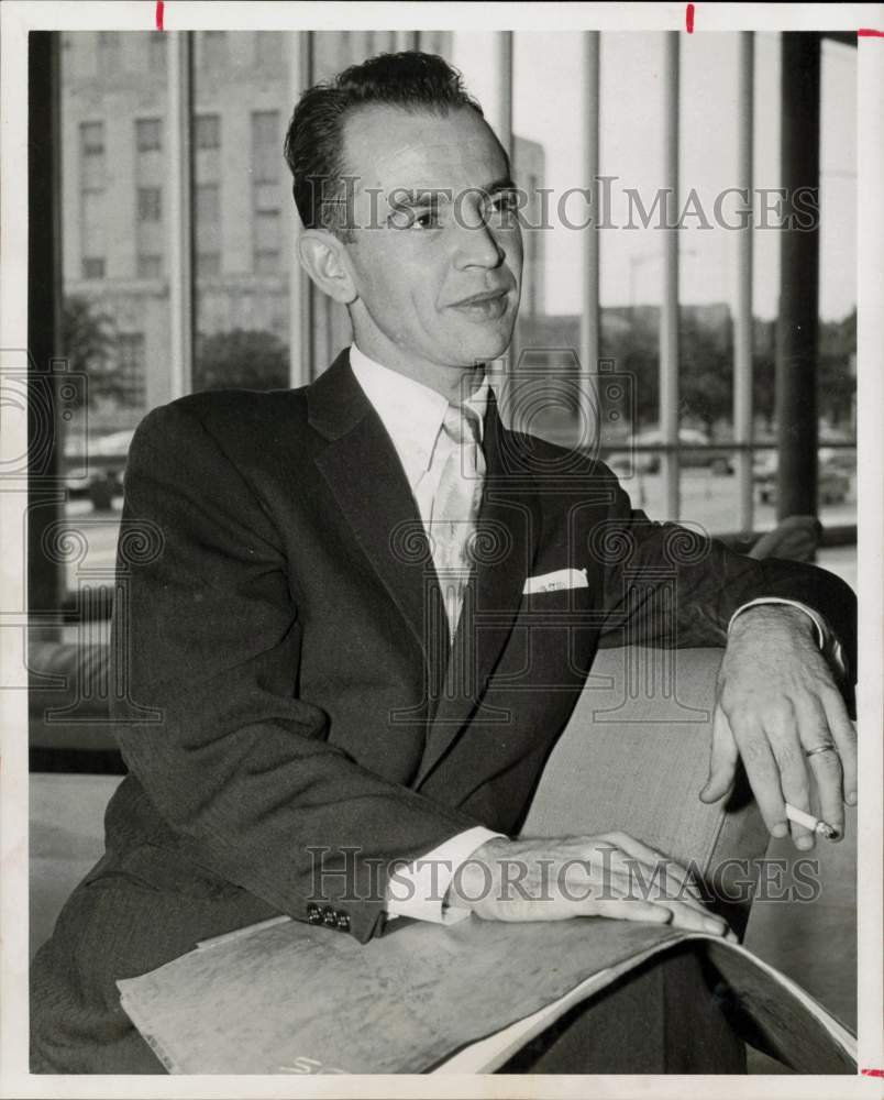 1958 Press Photo Composer Serge De Gastyne in Houston - hpp42011- Historic Images