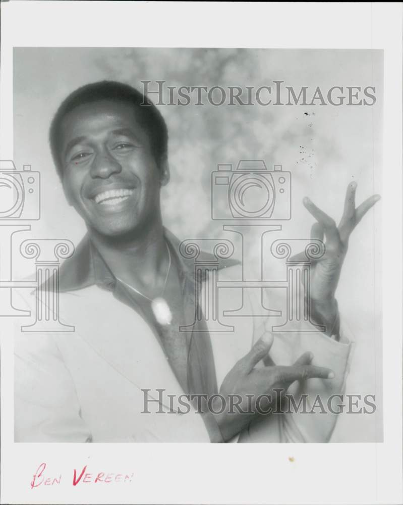 1983 Press Photo Singer-Dancer Ben Vereen - hpp42405- Historic Images