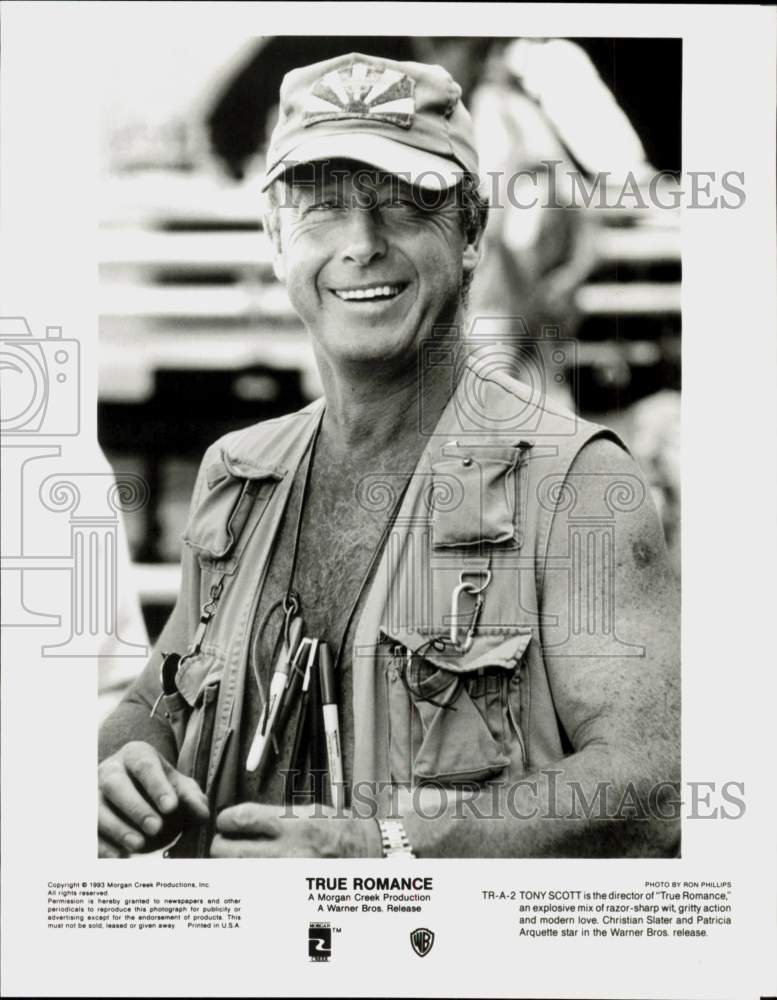 1993 Press Photo Tony Scott, Director of &quot;True Romance&quot; Movie - hpp42474- Historic Images