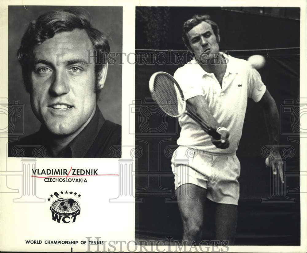 Press Photo Czechoslovakia&#39;s tennis player Vladimir Zednik - hps01269 - Historic Images
