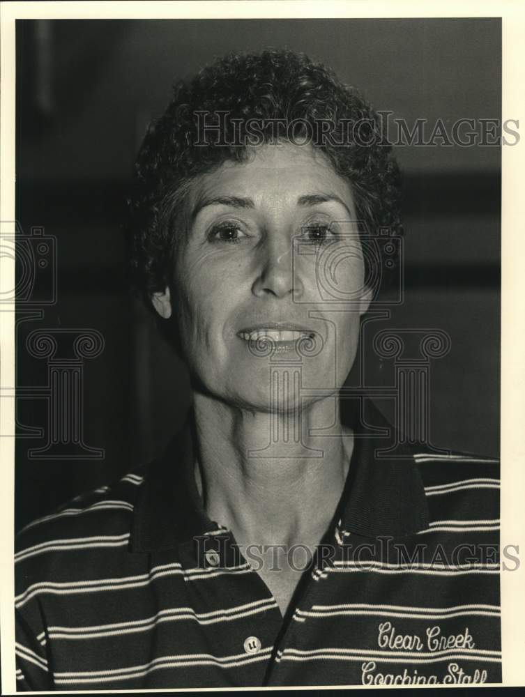 1988 Press Photo Judy Bugher, Clear Creek girls' basketball coach. - hps01762 - Historic Images