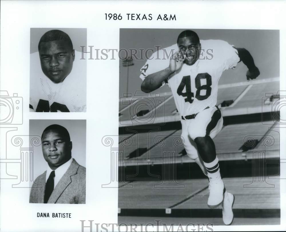 1986 Press Photo Texas A&amp;M Football Player Dana Batiste - hps06943 - Historic Images