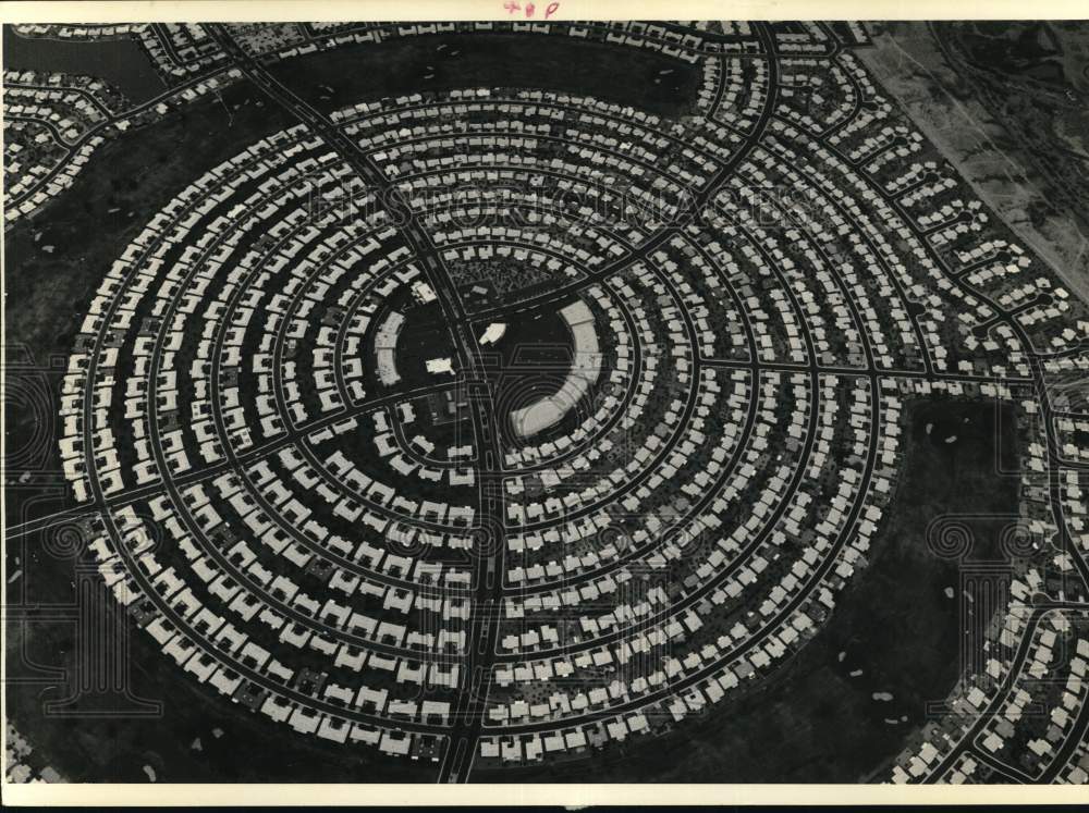 1977 Press Photo Aerial of Homes in Sun City, Arizona - hps07222 - Historic Images