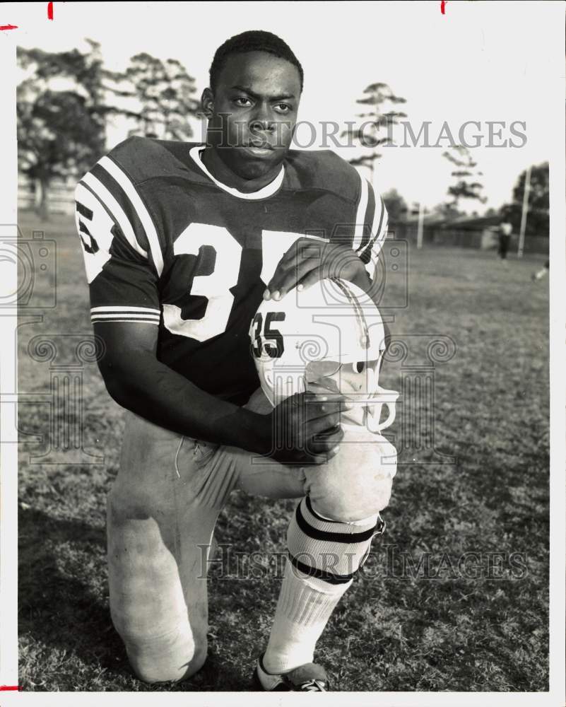 1967 Press Photo TSU football player John Mosley. - hps08923- Historic Images